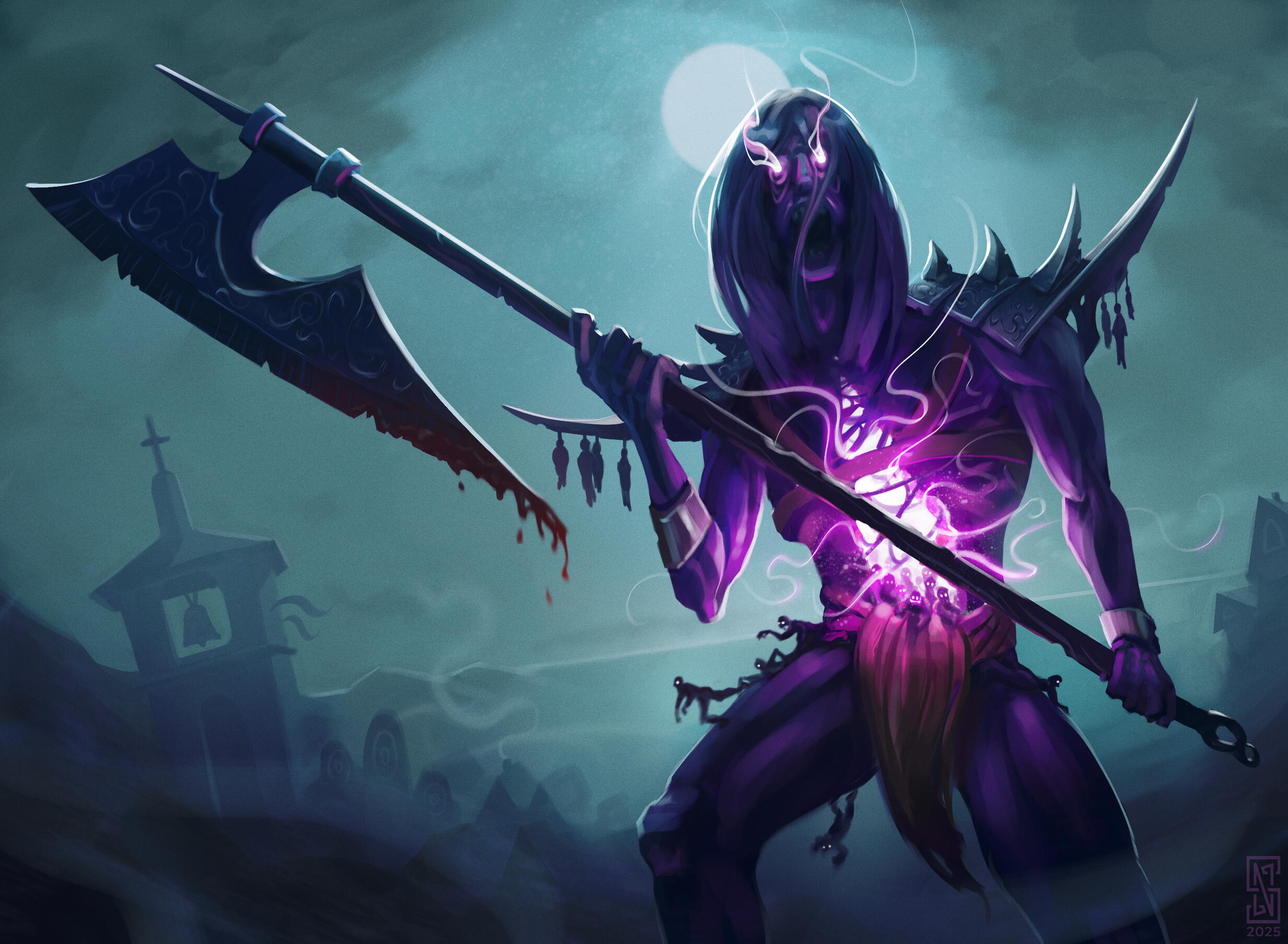 MTG Portfolio Illustration "Grave Titan"